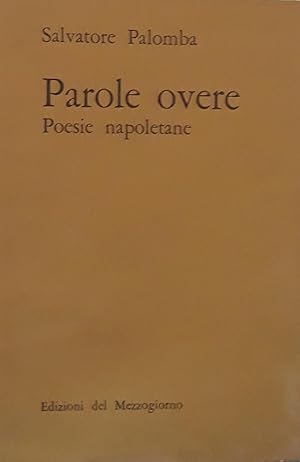 Image du vendeur pour Parole overe (poesie napoletane) mis en vente par librisaggi