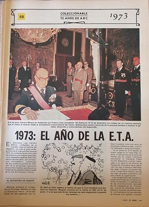 COLECCIONABLE 70 AÑOS DE ABC. Nº 68 1973: EL AÑO DE ETA.
