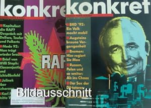 12 Zeitschriften: Konkret 1992 Heft 1, 2, 3, 4, 5, 6, 7, 8, 9, 10, 11, 12