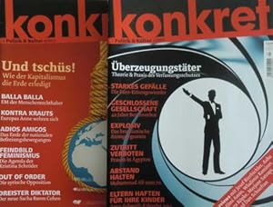 12 Zeitschriften: Konkret 2012 Heft 1, 2, 3, 4, 5, 6, 7, 8, 9, 10, 11, 12