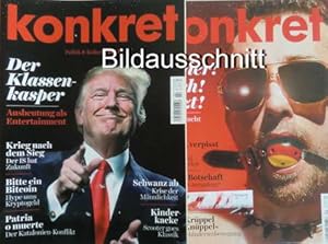 12 Zeitschriften: Konkret 2018 Heft 1, 2, 3, 4, 5, 6, 7, 8, 9, 10, 11, 12