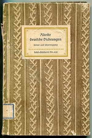 Seller image for lteste deutsche Dichtungen. Urtext und bertragung [= Insel-Bcherei; 432] for sale by Antikvariat Valentinska