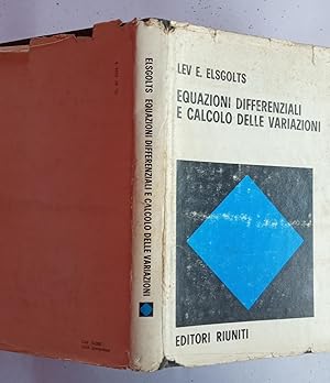 Equazioni differenziali e calcolo delle variazioni