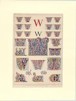 "W" from One Thousand and One Initial Letters.