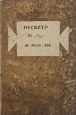 Notificazione, Modena, 28 Maggio, 1819 del Supremo Consiglio di Giustizia.