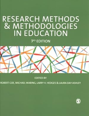 Imagen del vendedor de Research Methods & Methodologies in Education a la venta por GreatBookPrices