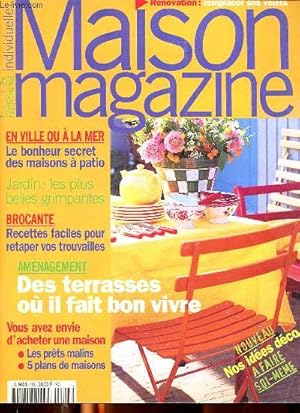 Seller image for Maison magazine N193 Mai juin 1998 Des terrasses o il fait bon vivre Sommaire: Le bonheur secret des maisons  patio; Jardin les plus belles grimpantes; Des volets comme vous voulez . for sale by Le-Livre