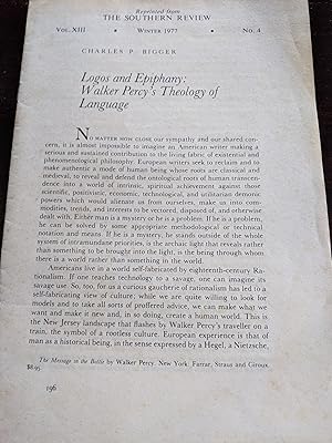 Logos and Epiphany: Walker Percy's Theory of Language