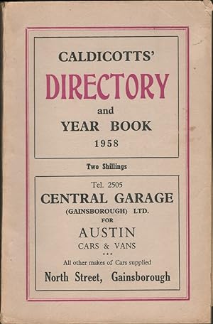 Caldicotts' Directory And Year Book Of Gainsborough And District 1958 Two Shillings.