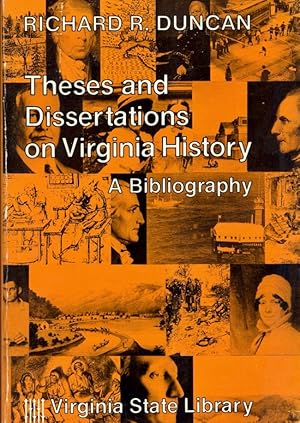 Seller image for Theses and Dissertations on Virginia History: A Bibliography for sale by Americana Books, ABAA