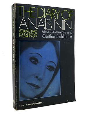 Image du vendeur pour THE DIARY OF ANAIS NIN, VOL. 2 1934-1939 mis en vente par Rare Book Cellar