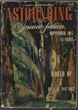 Imagen del vendedor de ASTOUNDING Science Fiction: September, Sept. 1945 ("The World of Null-A") a la venta por Books from the Crypt