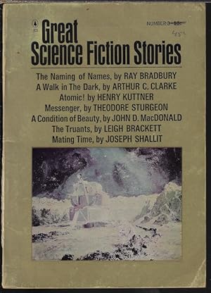 Bild des Verkufers fr GREAT SCIENCE FICTION STORIES No. 3 (1966) zum Verkauf von Books from the Crypt