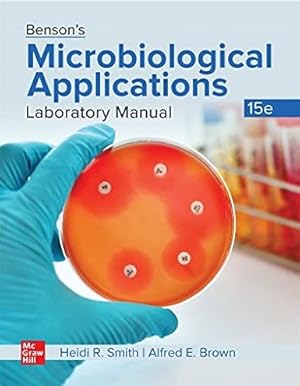 Seller image for Benson's Microbiological Applications : Laboratory Manual in General Microbiology for sale by GreatBookPrices