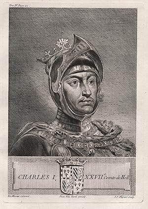 Seller image for Charles I, XXVIIe. Comte de Holl." - Karel de Stoute (1433-1477) Charles the Bold Holland Burgundy Luxembourg Portrait for sale by Antiquariat Steffen Vlkel GmbH