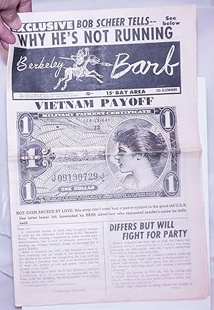 Imagen del vendedor de Berkeley Barb: vol. 6, #12 (#135) March 15-21, 1968: Vietnam Payoff a la venta por Bolerium Books Inc.