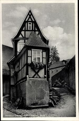 Bild des Verkufers fr Ansichtskarte / Postkarte Bad Orb in Hessen, Kleines Haus zum Verkauf von akpool GmbH