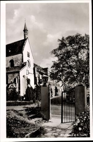 Seller image for Ansichtskarte / Postkarte Bronnbach Reicholzheim Wertheim im Main Tauber Kreis, Am Tor zur Klosterkirche for sale by akpool GmbH