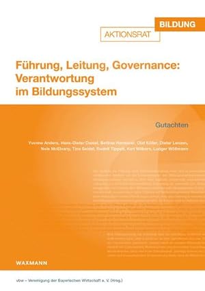 Bild des Verkufers fr Fhrung, Leitung, Governance: Verantwortung im Bildungssystem zum Verkauf von AHA-BUCH GmbH