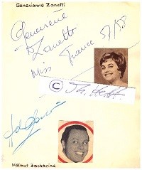 GENEVIENNE ZANETTI französische Schauspielerin, Miss France 57/58