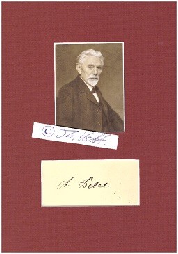 Seller image for AUGUST BEBEL (1840-1913) sozialistischer deutscher Politiker und Publizist. Er war einer der Begrnder der deutschen Sozialdemokratie . for sale by Herbst-Auktionen