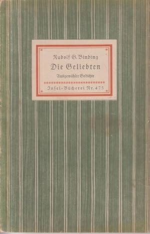 Die Geliebten -Gedichte- Insel-Bücherei Nr. 475