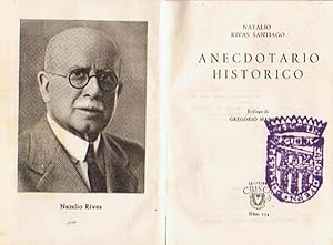 Bild des Verkufers fr ANECDOTARIO HISTRICO zum Verkauf von Librera Torren de Rueda