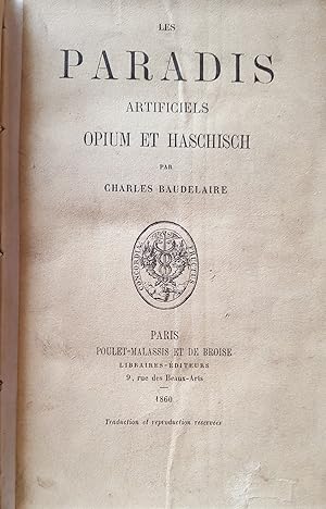 Les Paradis Artificiels, Opium et Haschisch.