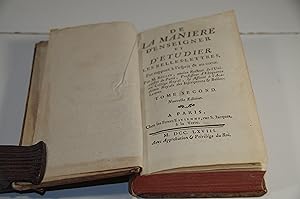 Seller image for DE LA MANIERE D'ENSEIGNER ET D'ETUDIER LES BELLES-LETTRES TOME SECOND 1768 for sale by LIBRERIA ANTICUARIA SANZ