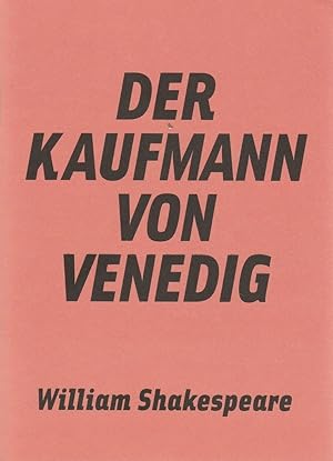 Bild des Verkufers fr Programmheft William Shakespeare DER KAUFMANN VON VENEDIG Premiere 17. Oktober 2009 Spielzeit 2009 / 2010 Nr. 4 zum Verkauf von Programmhefte24 Schauspiel und Musiktheater der letzten 150 Jahre