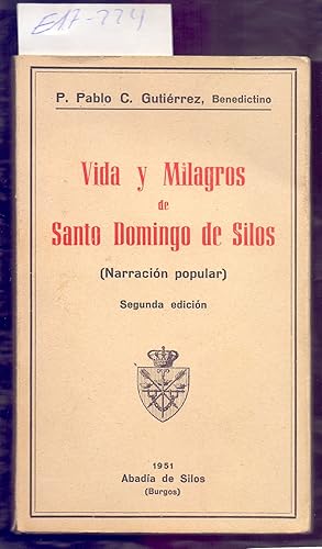 Seller image for VIDA Y MILAGROS DE SANTO DOMINGO DE SILOS (NARRACION POPULAR) for sale by Libreria 7 Soles