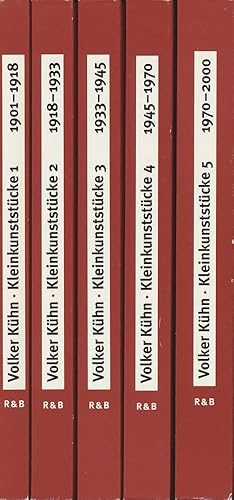 Kleinkunststücke. Eine Kabarett-Bibliothek in fünf Bänden. 5 Bände (komplett).