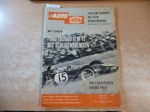 DAS AUTO, MOTOR UND SPORT. Heft 12/2. Juni 1962