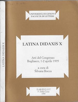Bild des Verkufers fr Latina didaxis X Atti del Congresso Bogliasco, 1-2 aprile 1995 zum Verkauf von Biblioteca di Babele