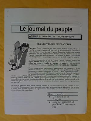 Le Journal du peuple, vol. 1, no 11, novembre 1998