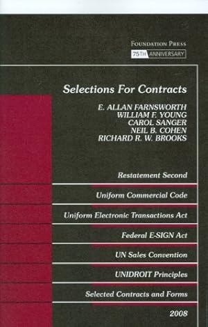 Seller image for Selections for Contracts 2008 for sale by librisaggi