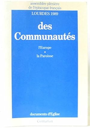 Seller image for Des communauts: l'europe, la paroisse for sale by librisaggi