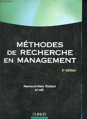 Imagen del vendedor de Mthodes de recherche en management a la venta por Le-Livre