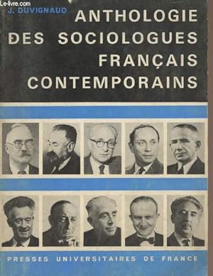 Bild des Verkufers fr Anthologie des sociologues franais contemporains zum Verkauf von Le-Livre