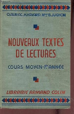 Imagen del vendedor de Nouveaux textes de lectures cours moyen premire anne. a la venta por Le-Livre