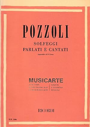 Seller image for Pozzoli solfeggi parlati e cantati. Appendice al 3corso for sale by librisaggi