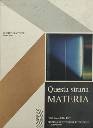 Imagen del vendedor de Questa strana materia a la venta por librisaggi