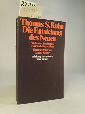 Bild des Verkufers fr Die Entstehung des Neuen Studien zur Struktur der Wissenschaftsgeschichte zum Verkauf von ANTIQUARIAT Franke BRUDDENBOOKS