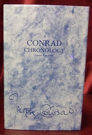 Seller image for A CONRAD CHRONOLOGY for sale by BOOKFELLOWS Fine Books, ABAA