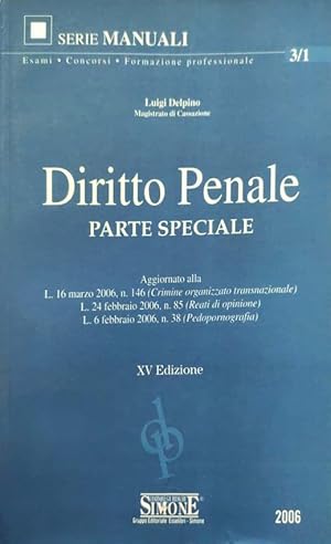 Immagine del venditore per Diritto Penale, parte speciale venduto da librisaggi