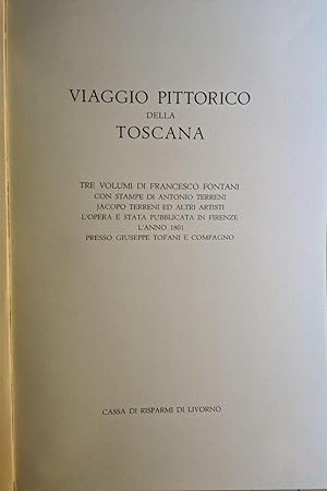 Immagine del venditore per Viaggio pittorico della Toscana venduto da librisaggi