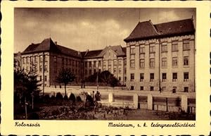 Bild des Verkufers fr Ansichtskarte / Postkarte Cluj Napoca Klausenburg Kolozsvar Rumnien, Marianum, r. k. leanynevelintezet zum Verkauf von akpool GmbH