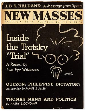 New Masses - Vol.XXIII, No.6 (April 27, 1937) by SORIANO (cover art