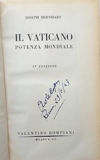 Immagine del venditore per Il Vaticano, potenza mondiale. venduto da librisaggi