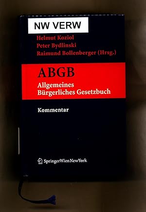 Bild des Verkufers fr Kurzkommentar zum ABGB Allgemeines brgerliches Gesetzbuch samt Ehegesetz und Konsumentenschutzgesetz zum Verkauf von avelibro OHG